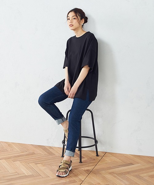 COMME CA ISM（コムサイズム）の「テープ　サンダル（サンダル・レディース・ブラック/ベージュ・23.5cm/24.5cm）」の6枚目の写真