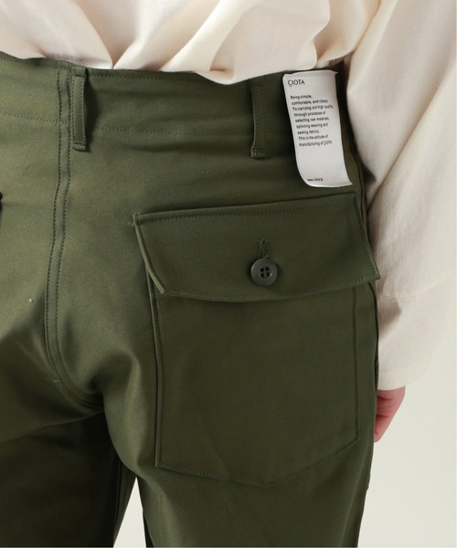CIOTA（シオタ）の「【CIOTA / シオタ】バックサテン ベイカーパンツ（その他パンツ・メンズ・カーキ・5/6/4）」の8枚目の写真
