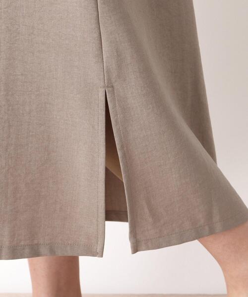 pink adobe(ピンクアドベ)の「◆【M-LL】リネンライク キャミワンピース(ワンピース・レディース・チャコールグレー/ブラウン系/カーキ/ライトパープル・38/40/42)」の6枚目の写真