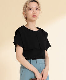 Ray BEAMS | Ray BEAMS / セーラーカラー ハーフスリーブ Tシャツ(Tシャツ/カットソー)