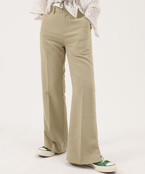 MASONPRINCE（メイソンプリンス）の「【MASONPRINCE】Side slit flared slacks SK2031（スラックス・メンズ・ブラック/ベージュ・S/M/L/XL）」の6枚目の写真