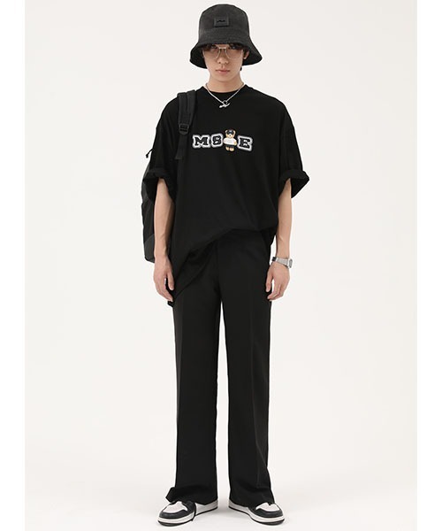 MASONPRINCE（メイソンプリンス）の「【MASONPRINCE】Side slit flared slacks SK2031（スラックス・メンズ・ブラック/ベージュ・S/M/L/XL）」の16枚目の写真