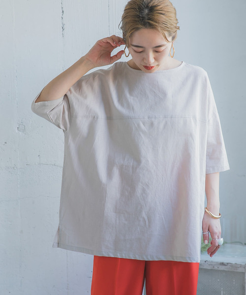 ITEMS URBANRESEARCH(アイテムズ アーバンリサーチ)の「綿麻2WAYチュニック(チュニック・レディース・パープル/ブラック/ベージュ・FREE)」の15枚目の写真