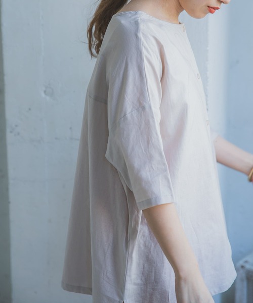 ITEMS URBANRESEARCH(アイテムズ アーバンリサーチ)の「綿麻2WAYチュニック(チュニック・レディース・パープル/ブラック/ベージュ・FREE)」の16枚目の写真