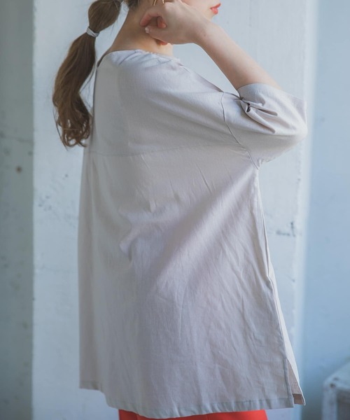 ITEMS URBANRESEARCH(アイテムズ アーバンリサーチ)の「綿麻2WAYチュニック(チュニック・レディース・パープル/ブラック/ベージュ・FREE)」の17枚目の写真