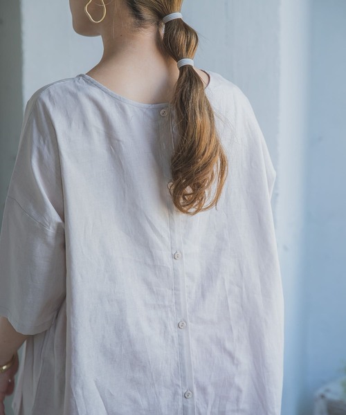 ITEMS URBANRESEARCH(アイテムズ アーバンリサーチ)の「綿麻2WAYチュニック(チュニック・レディース・パープル/ブラック/ベージュ・FREE)」の18枚目の写真