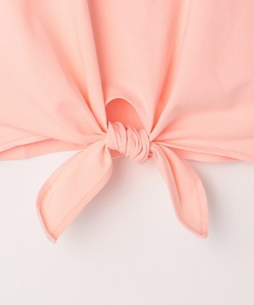 by LOVEiT(バイラビット)の「裾結びカップケーキロゴプリント半袖Tシャツ(Tシャツ/カットソー・キッズ・ラベンダー/ピンク/エメラルド・120cm/130cm/140cm/150cm/160cm)」の12枚目の写真