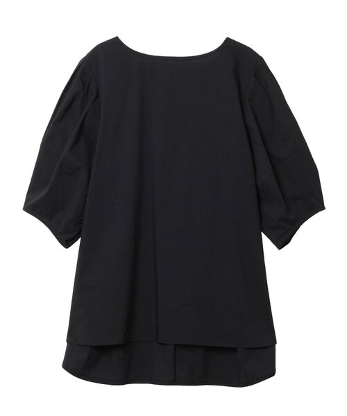 ELENDEEK（エレンディーク）の「ランタンスリーブブラウス（シャツ/ブラウス・レディース・ブラック/ベージュ/オフホワイト・FREE）」の4枚目の写真