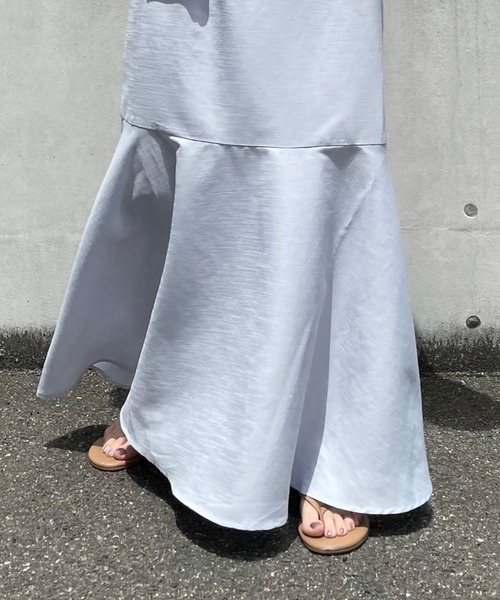 DouDou(ドゥドゥ)の「【WEB限定】バルーンスリーブ裾切替ワンピース(ワンピース・レディース・ブラック/ブルー/ライトベージュ・FREE)」の20枚目の写真