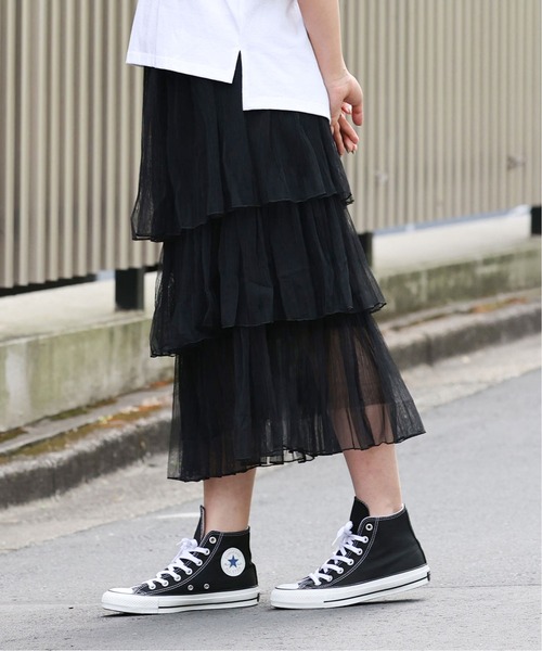 ARCANUM DESIGN（アルカナムデザイン）の「ARL ティアードレーススカート（スカート・レディース・ホワイト/ブラック・FREE）」の2枚目の写真