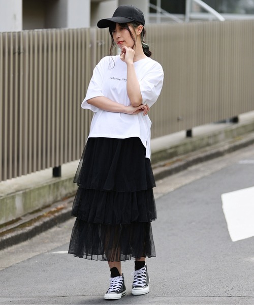 ARCANUM DESIGN（アルカナムデザイン）の「ARL ティアードレーススカート（スカート・レディース・ホワイト/ブラック・FREE）」の10枚目の写真