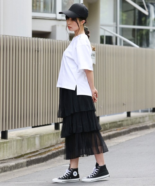 ARCANUM DESIGN（アルカナムデザイン）の「ARL ティアードレーススカート（スカート・レディース・ホワイト/ブラック・FREE）」の7枚目の写真