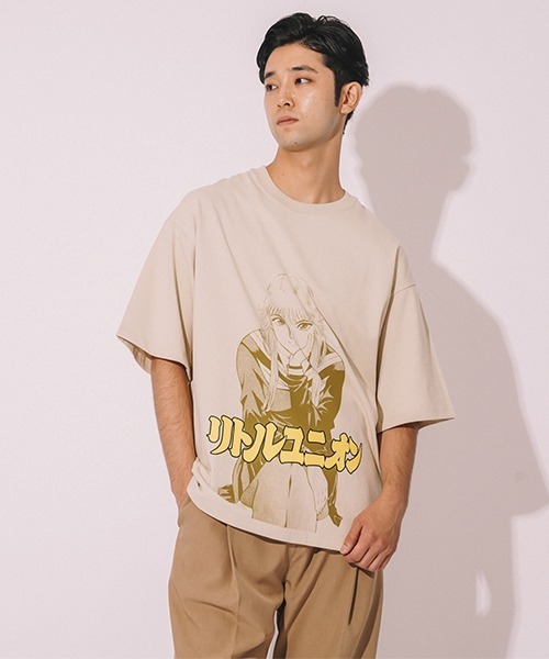 LITTLE UNION(リトルユニオン)の「【カメレオン meets LITTLE UNION】ジュンナ S/S TEE(Tシャツ/カットソー・メンズ・パープル/ホワイト/カーキ・MEDIUM/LARGE)」の11枚目の写真