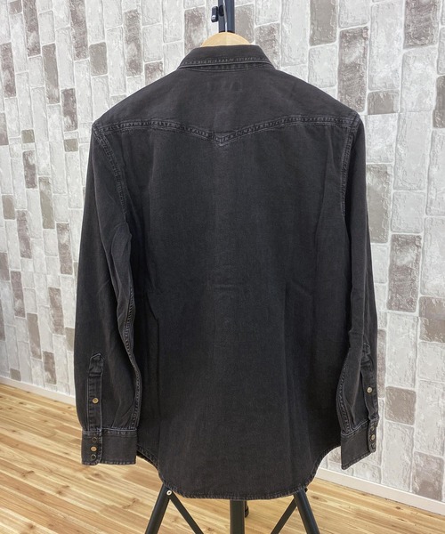 DIESEL（ディーゼル）の「ウォッシュ加工長袖デニムシャツ　D-ROOKE（シャツ/ブラウス・メンズ・ブラック/インディゴブルー・S/L/X-SMALL/M/XL/XXL）」の3枚目の写真