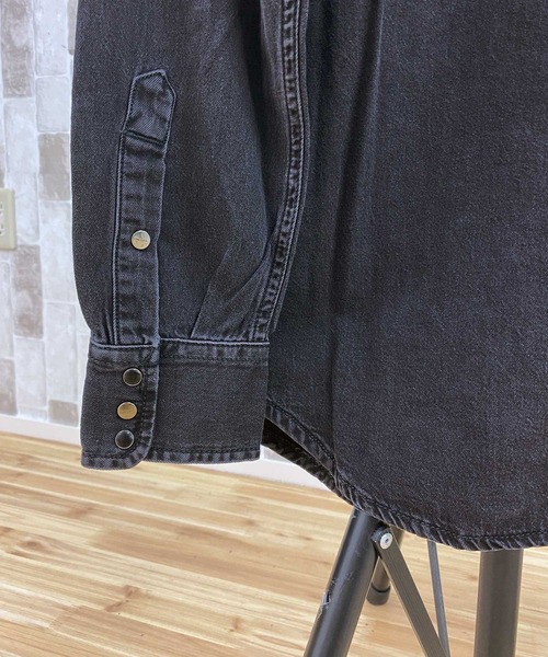 DIESEL（ディーゼル）の「ウォッシュ加工長袖デニムシャツ　D-ROOKE（シャツ/ブラウス・メンズ・ブラック/インディゴブルー・S/L/X-SMALL/M/XL/XXL）」の7枚目の写真