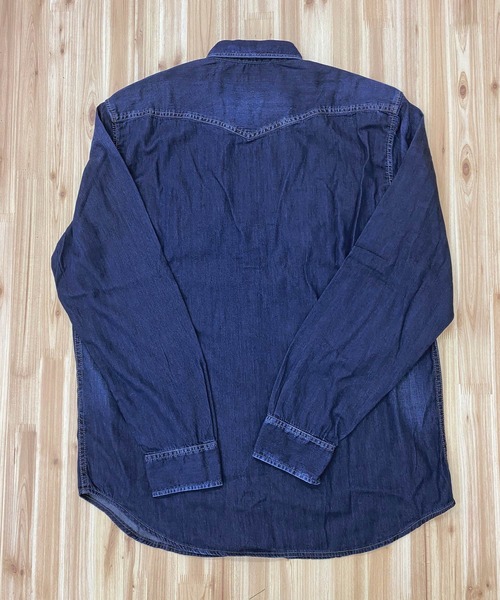 DIESEL（ディーゼル）の「ウォッシュ加工長袖デニムシャツ　D-ROOKE（シャツ/ブラウス・メンズ・ブラック/インディゴブルー・S/L/X-SMALL/M/XL/XXL）」の20枚目の写真