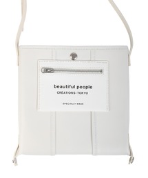 beautiful people | beautiful people “LINING LOGO POCKET”ミニレザーバッグ(ショルダーバッグ)