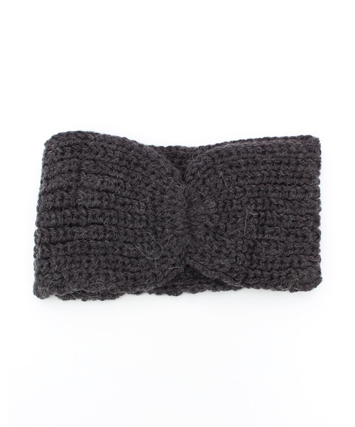 チャイハネ（チャイハネ）の「【チャイハネ】ナチューレニットヘアバンド（ヘアバンド・レディース・パープル/マスタード/グレー/レッド/ラベンダー/チャコールグレー・FREE）」の2枚目の写真