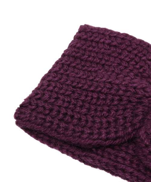 チャイハネ（チャイハネ）の「【チャイハネ】ナチューレニットヘアバンド（ヘアバンド・レディース・パープル/マスタード/グレー/レッド/ラベンダー/チャコールグレー・FREE）」の8枚目の写真