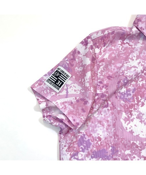ZOY（ゾーイ）の「WOMENS スプラッシュペインプリント 半袖ポロシャツ（ポロシャツ・レディース・ラベンダー/ミント・36/38/40）」の10枚目の写真