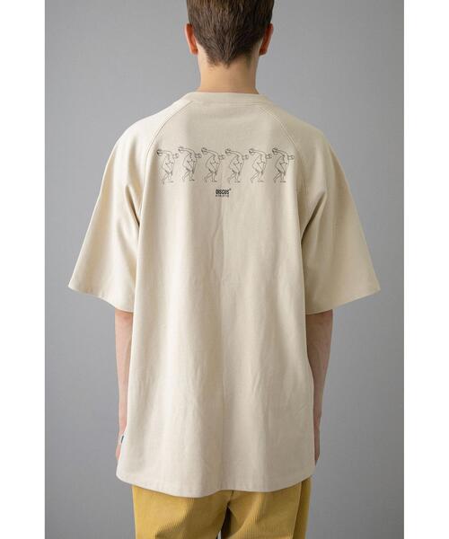 DISCUS ATHLETIC（ディスカス　アスレチック）の「＜DISCUS × monkey time＞ ICON BACK PRINT TEE/Tシャツ（Tシャツ/カットソー・メンズ・ナチュラル/ネイビー・MEDIUM/LARGE/SMALL）」の8枚目の写真