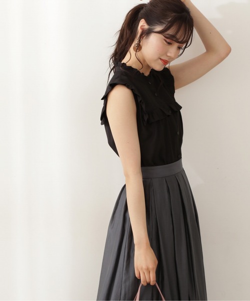 PROPORTION BODY DRESSING(プロポーションボディドレッシング)の「フリルブラウス / 1211210701(シャツ/ブラウス・レディース・ブラック/ホワイト系その他/ブラウン系その他・FREE)」の11枚目の写真