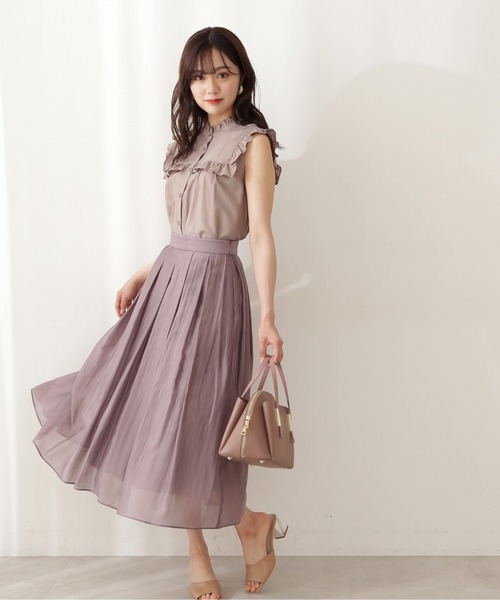 PROPORTION BODY DRESSING(プロポーションボディドレッシング)の「フリルブラウス / 1211210701(シャツ/ブラウス・レディース・ブラック/ホワイト系その他/ブラウン系その他・FREE)」の13枚目の写真