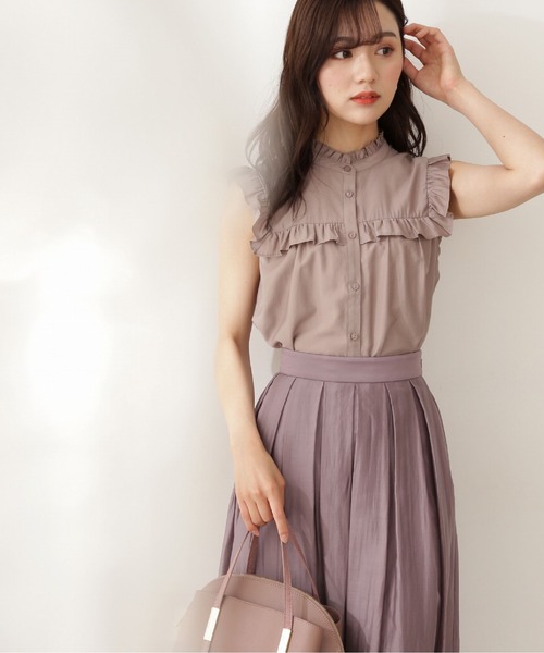 PROPORTION BODY DRESSING(プロポーションボディドレッシング)の「フリルブラウス / 1211210701(シャツ/ブラウス・レディース・ブラック/ホワイト系その他/ブラウン系その他・FREE)」の20枚目の写真