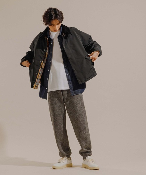 ADAM ET ROPE'（アダムエロペ）の「杢スウェット ニットパンツ/ヘビーウェイト/UNISEX（その他パンツ・メンズ・グレー/ベージュ/ブラック系その他2・L/S/M）」の21枚目の写真