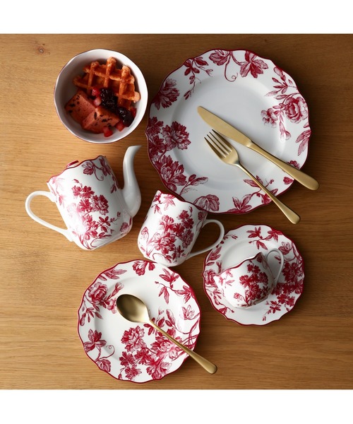 Francfranc（フランフラン）の「クラシックフラワー マグ レッド（食器