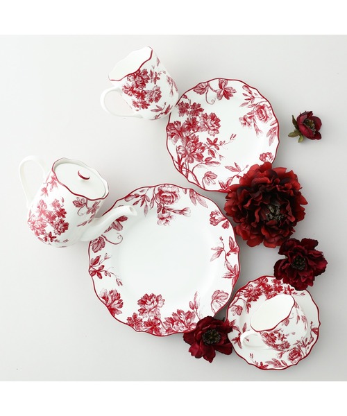 Francfranc（フランフラン）の「クラシックフラワー マグ レッド（食器