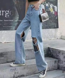 SPIGA（スピーガ）の「ハイウエストダメージデニムパンツ（デニムパンツ）」