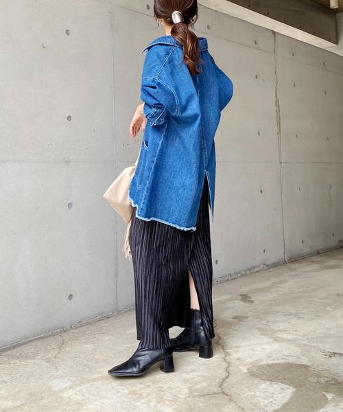 CAPRICIEUX LE'MAGE(カプリシューレマージュ)の「〈WEB限定〉サテンプリーツスカート(スカート・レディース・ブラック/グリーン/ピンク・FREE)」の21枚目の写真