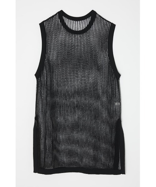 MOUSSY(マウジー)の「LONGLINE MESH KNIT トップス(ニット/セーター・レディース・ライトカーキ/ブルー/ブラック・FREE)」の12枚目の写真