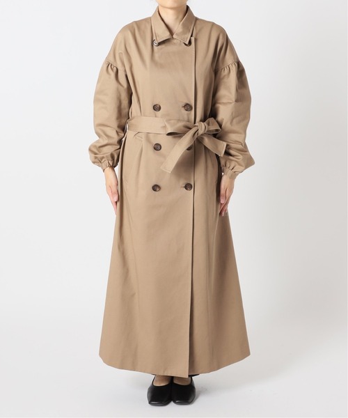 U by SPICK&SPAN(ユーバイスピックアンドスパン)の「ギャザースリーブトレンチコート◆(トレンチコート・レディース・ベージュ・38/36)」の20枚目の写真