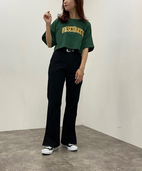 apres jour mignon（アプレジュールミニョン）の「アソートプリントショートＴ【ZOZOTOWN限定アイテム】（Tシャツ/カットソー・レディース・ダークグリーン/ネイビー/オフホワイト/ナチュラル/ダークブルー/イエロー系その他・X-LARGE/フリー）」の18枚目の写真