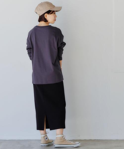green label relaxing（グリーンレーベルリラクシング）の「【WEB限定】［ XS /H148-155㎝］ニット タイト スカート（スカート・レディース・ブラック/グレー/モカ・XS）」の4枚目の写真