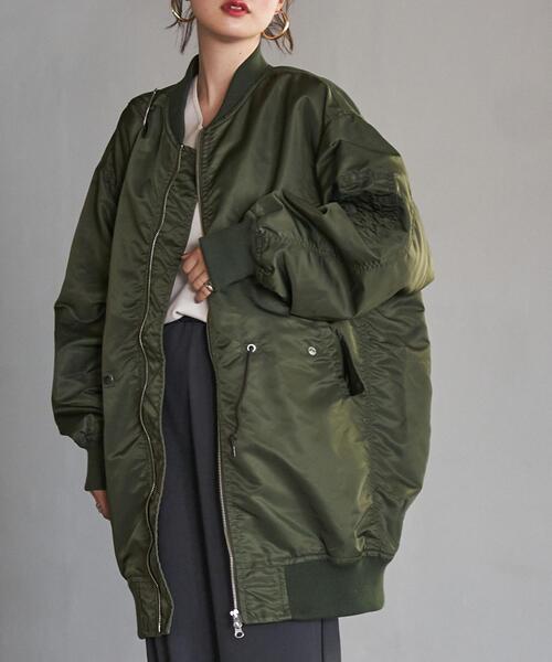 coen(コーエン)の「ロングMA-1#(MA-1・レディース・ブラック/オリーブ/ワイン・MEDIUM/LARGE)」の11枚目の写真