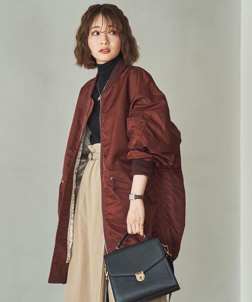 coen(コーエン)の「ロングMA-1#(MA-1・レディース・ブラック/オリーブ/ワイン・MEDIUM/LARGE)」の13枚目の写真