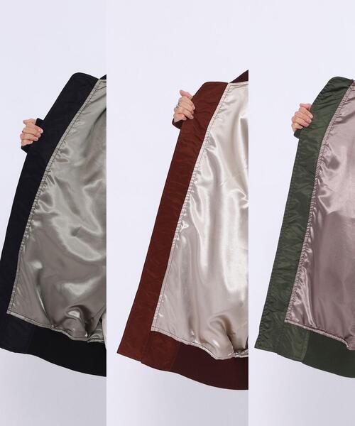 coen(コーエン)の「ロングMA-1#(MA-1・レディース・ブラック/オリーブ/ワイン・MEDIUM/LARGE)」の15枚目の写真