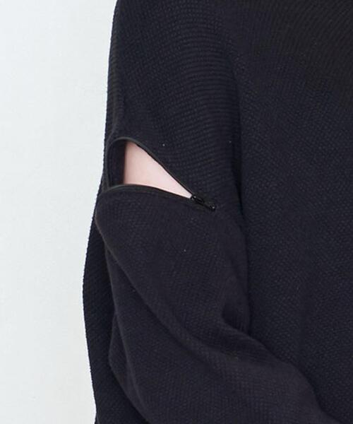 AEWEN MATOPH（イウエン マトフ）の「＜AEWEN MATOPH（イウエン マトフ）＞ジップ クルーネック カットソー†（Tシャツ/カットソー・レディース・ブラック/ライラック・FREE）」の8枚目の写真