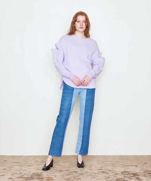 AEWEN MATOPH（イウエン マトフ）の「＜AEWEN MATOPH（イウエン マトフ）＞ジップ クルーネック カットソー†（Tシャツ/カットソー・レディース・ブラック/ライラック・FREE）」の14枚目の写真