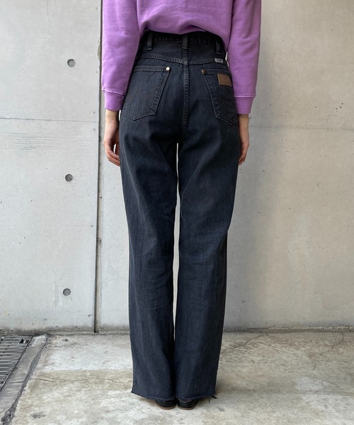 Wrangler（ラングラー）の「【Wrangler/ラングラー】カットオフスリットストレートデニム（デニムパンツ・レディース・ブラック/ブルー・XS/S）」の22枚目の写真
