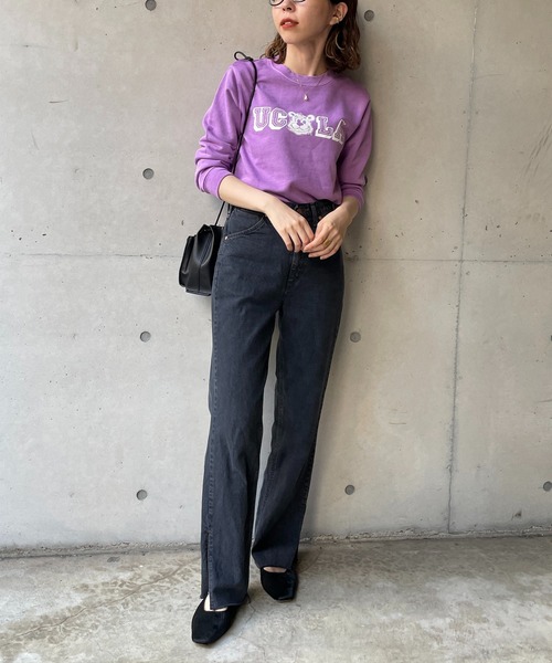 Wrangler（ラングラー）の「【Wrangler/ラングラー】カットオフスリットストレートデニム（デニムパンツ・レディース・ブラック/ブルー・XS/S）」の20枚目の写真