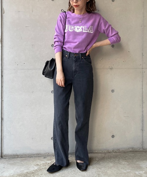 Wrangler（ラングラー）の「【Wrangler/ラングラー】カットオフスリットストレートデニム（デニムパンツ・レディース・ブラック/ブルー・XS/S）」の9枚目の写真