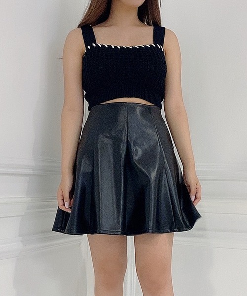 ANDGEEBEE（アンジービー）の「コードニットビスチェ（ニット/セーター・レディース・スモークピンク/ブラック・MEDIUM）」の19枚目の写真