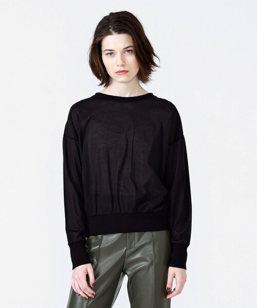 LOVELESS(ラブレス)の「シアーレイヤード ロンT(その他トップス・レディース・ブラック/ブラウン・36)」の12枚目の写真