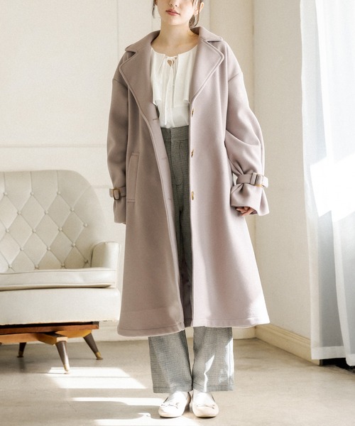 OLIVE des OLIVE（オリーブデオリーブ）の「ケープカラーラッフルブラウス（シャツ/ブラウス・レディース・ブラウン/オフホワイト/ライトベージュ・FREE）」の4枚目の写真