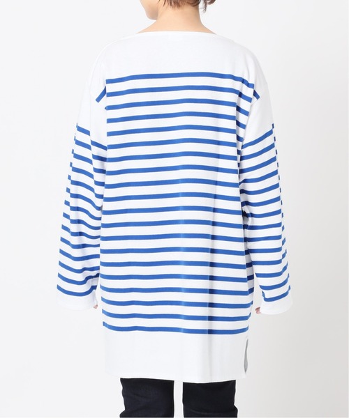 SLOBE IENA（スローブイエナ）の「【ORCIVAL/オーシバル】 BOAT NECK L/Sカットソー【手洗い可】◆（Tシャツ/カットソー・レディース・ベージュ/ホワイト・FREE）」の14枚目の写真