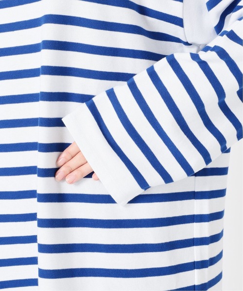 SLOBE IENA（スローブイエナ）の「【ORCIVAL/オーシバル】 BOAT NECK L/Sカットソー【手洗い可】◆（Tシャツ/カットソー・レディース・ベージュ/ホワイト・FREE）」の18枚目の写真